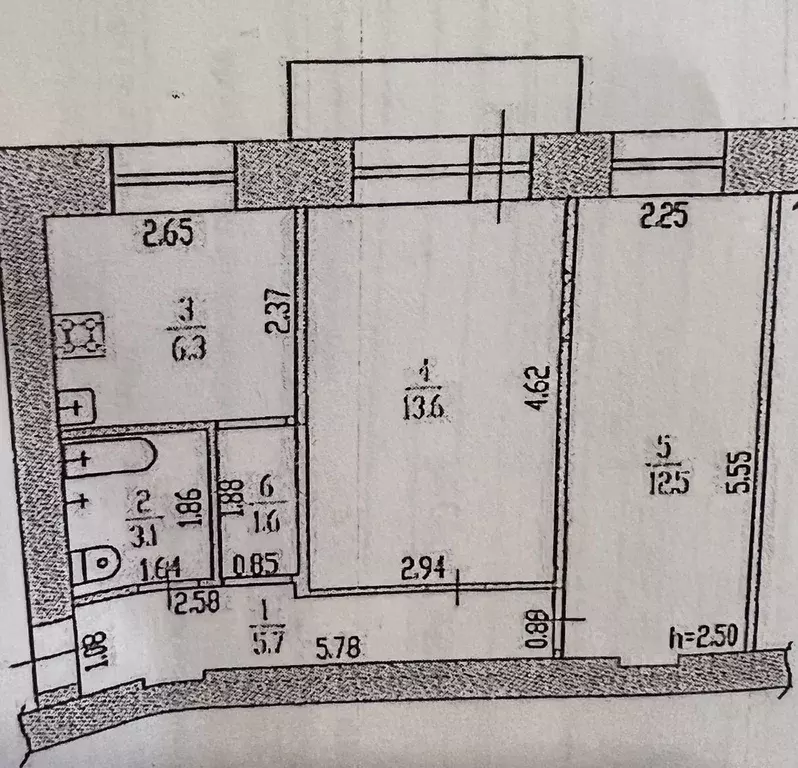 2-к кв. Алтайский край, Барнаул Тимуровская ул., 64/15 (44.0 м) - Фото 0