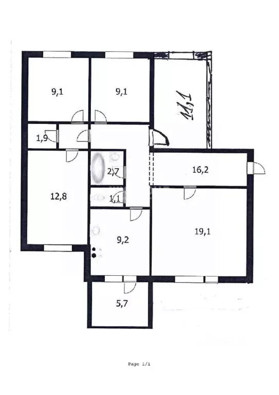 5-к кв. Новосибирская область, Новосибирск Горский мкр, 2 (92.0 м) - Фото 0