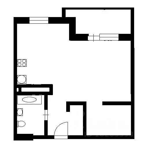 1-к кв. Воронежская область, Воронеж ул. Челюскинцев, 101В (40.0 м) - Фото 2