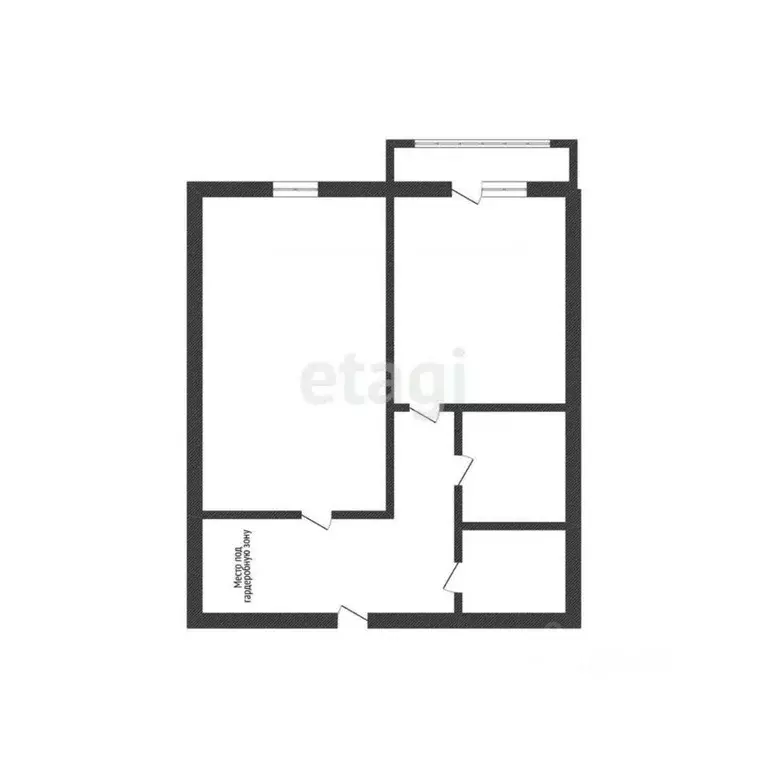 1-к кв. Курганская область, Курган Заозерный жилрайон, 11-й мкр, 10 ... - Фото 2