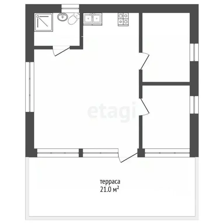 Дом в Тюменская область, Тюмень Надежда-3 СНТ,  (55 м) - Фото 2