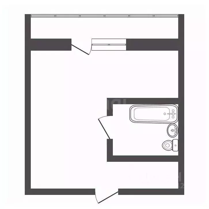Студия Забайкальский край, Чита Славянская ул., 6А (37.0 м) - Фото 2