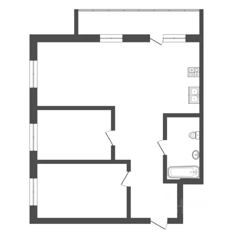 2-к кв. Тюменская область, Тюмень Мыс мкр, ул. Судоремонтная, 29к1 ... - Фото 2