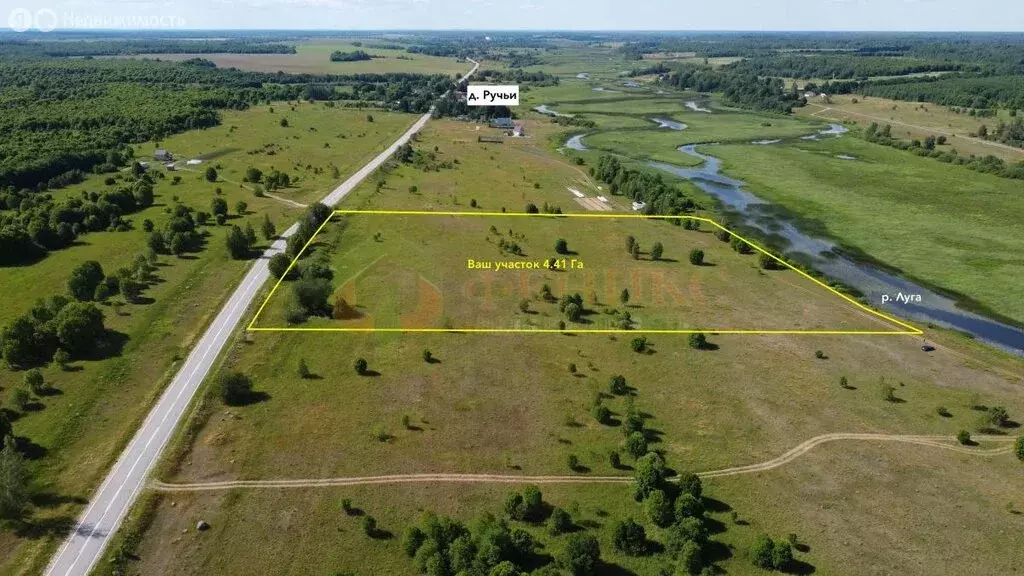 Участок в Дзержинское сельское поселение, деревня Ручьи, Речная улица ... - Фото 2