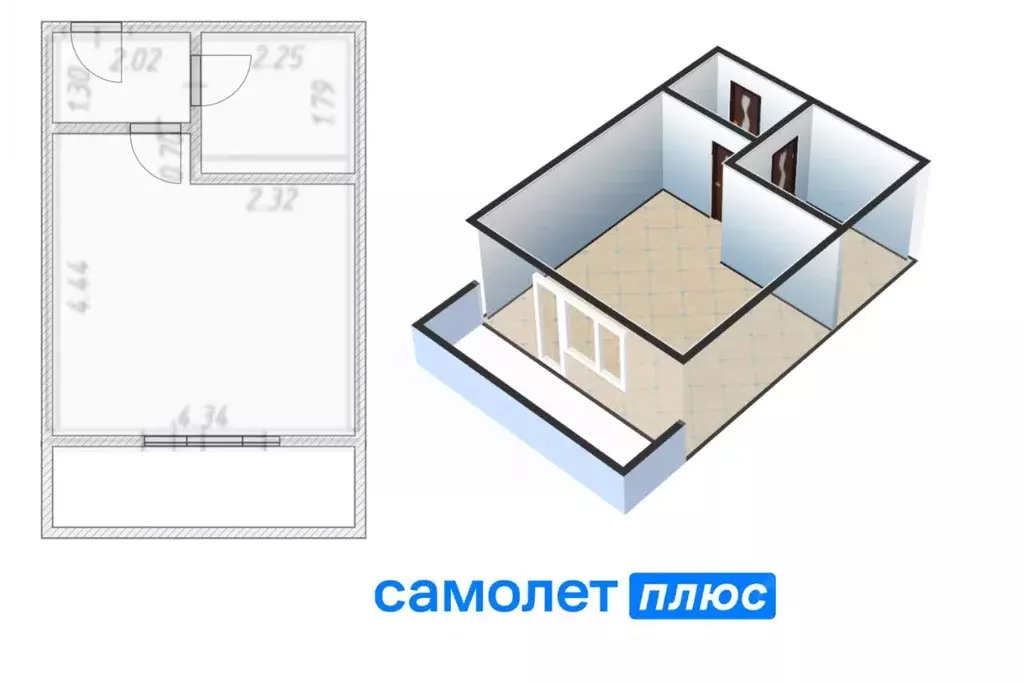 1-к кв. Кемеровская область, Кемерово ул. Веры Волошиной, 32 (29.0 м) - Фото 1