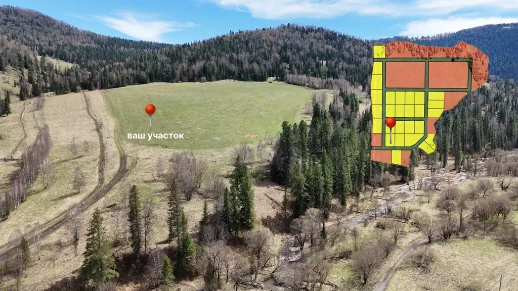 Участок в Алтай, Чемальский район, Элекмонарское с/пос  (12.12 сот.) - Фото 1