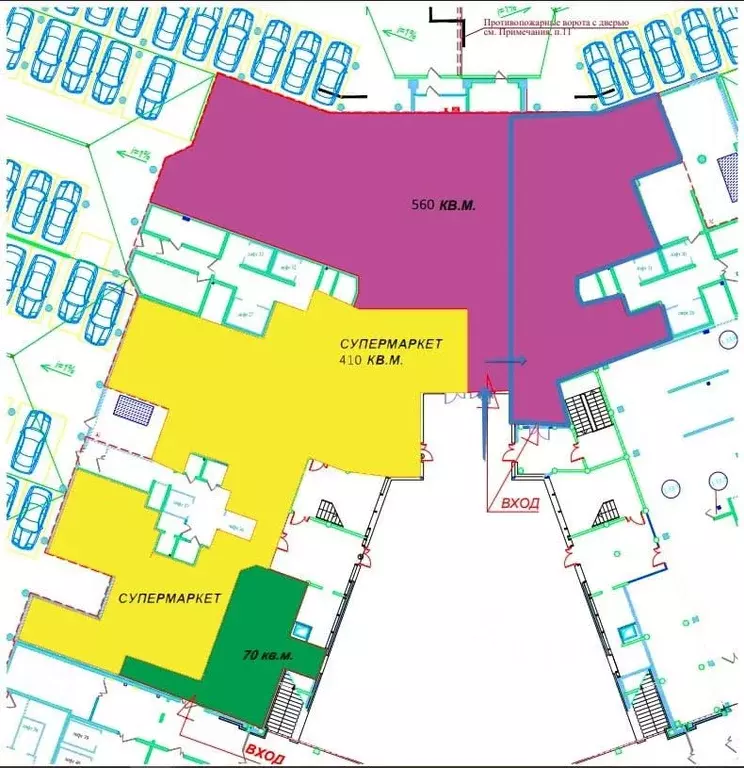 Помещение свободного назначения в Санкт-Петербург Ждановская ул., 45 ... - Фото 1