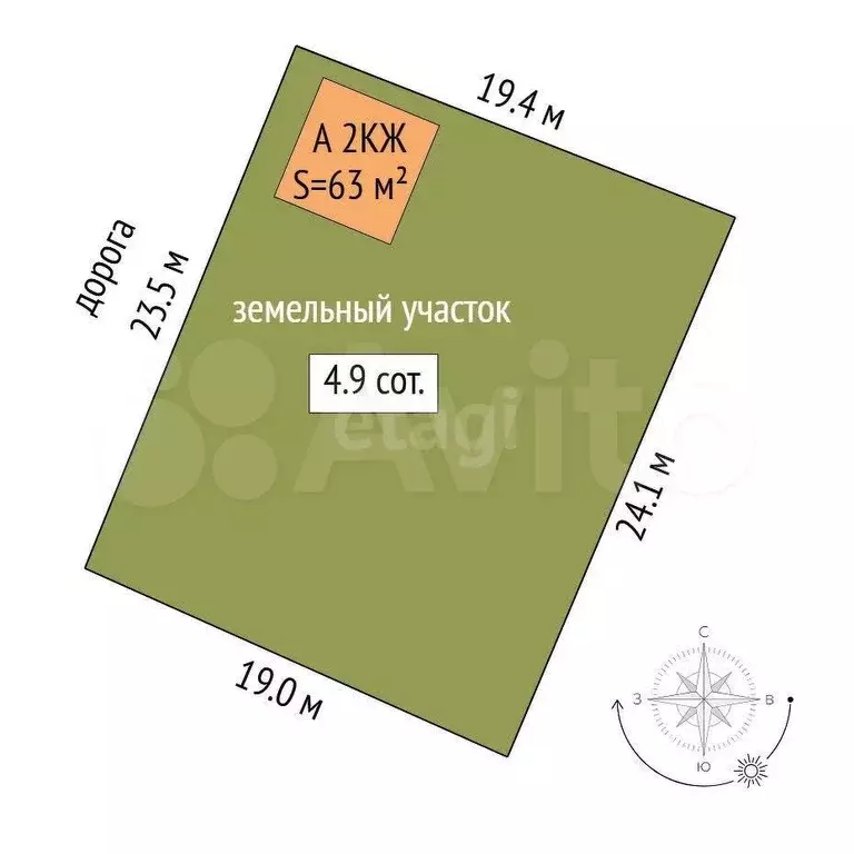 Дом 63 м на участке 5 сот. - Фото 0