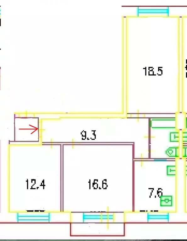 3-к кв. Москва Мосфильмовская ул., 17/25 (68.8 м) - Фото 1