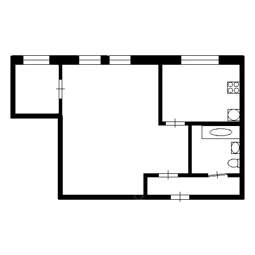 2-к кв. Татарстан, Зеленодольск ул. Комарова, 10 (36.8 м) - Фото 2