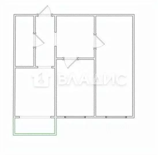 2-к кв. Пензенская область, Пензенский район, Засечный сельсовет, с. ... - Фото 2