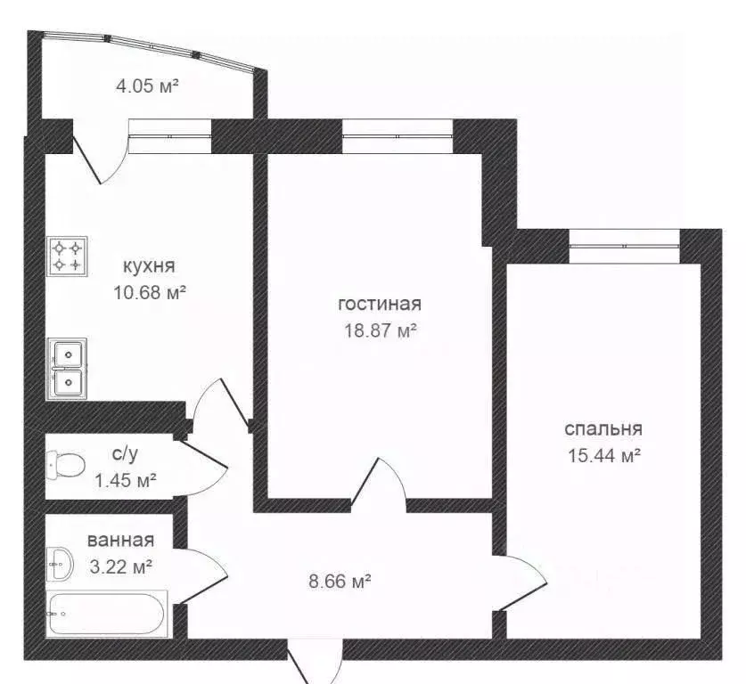 2-к кв. Ярославская область, Ярославль Республиканская ул., 6 (58.7 м) - Фото 2