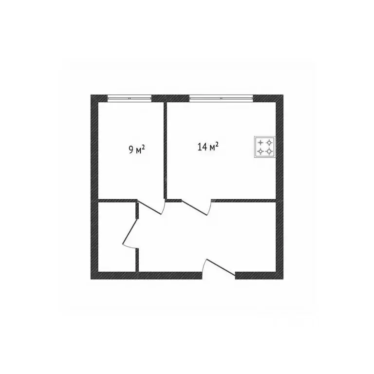 1-к кв. Брянская область, Брянск ул. Имени О.С. Визнюка, 18 (38.5 м) - Фото 2