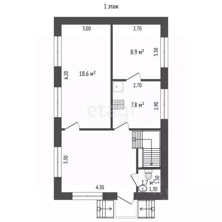 Дом в Ростовская область, Таганрог Лагуна ДНТ,  (110 м) - Фото 2