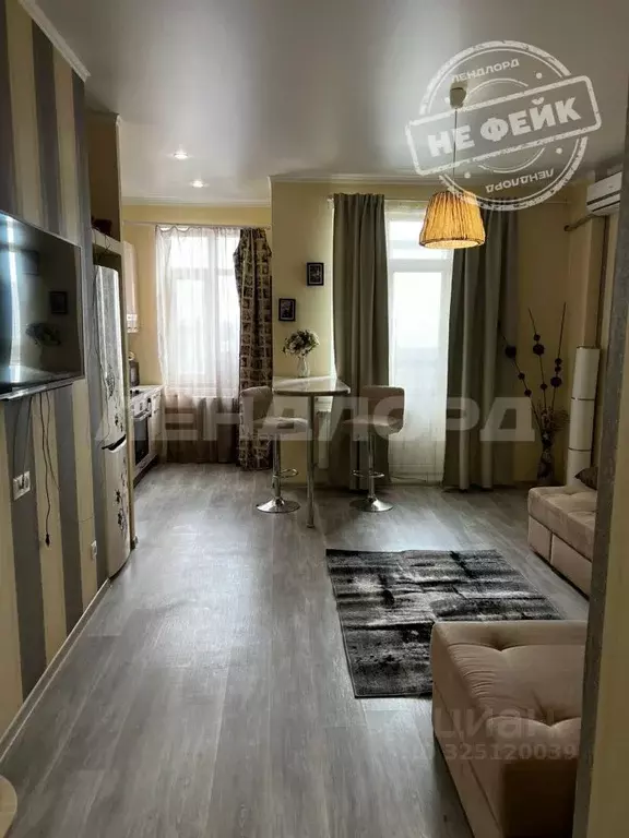 Студия Ростовская область, Ростов-на-Дону ул. Евдокимова, 102Бс3 (31.0 ... - Фото 1