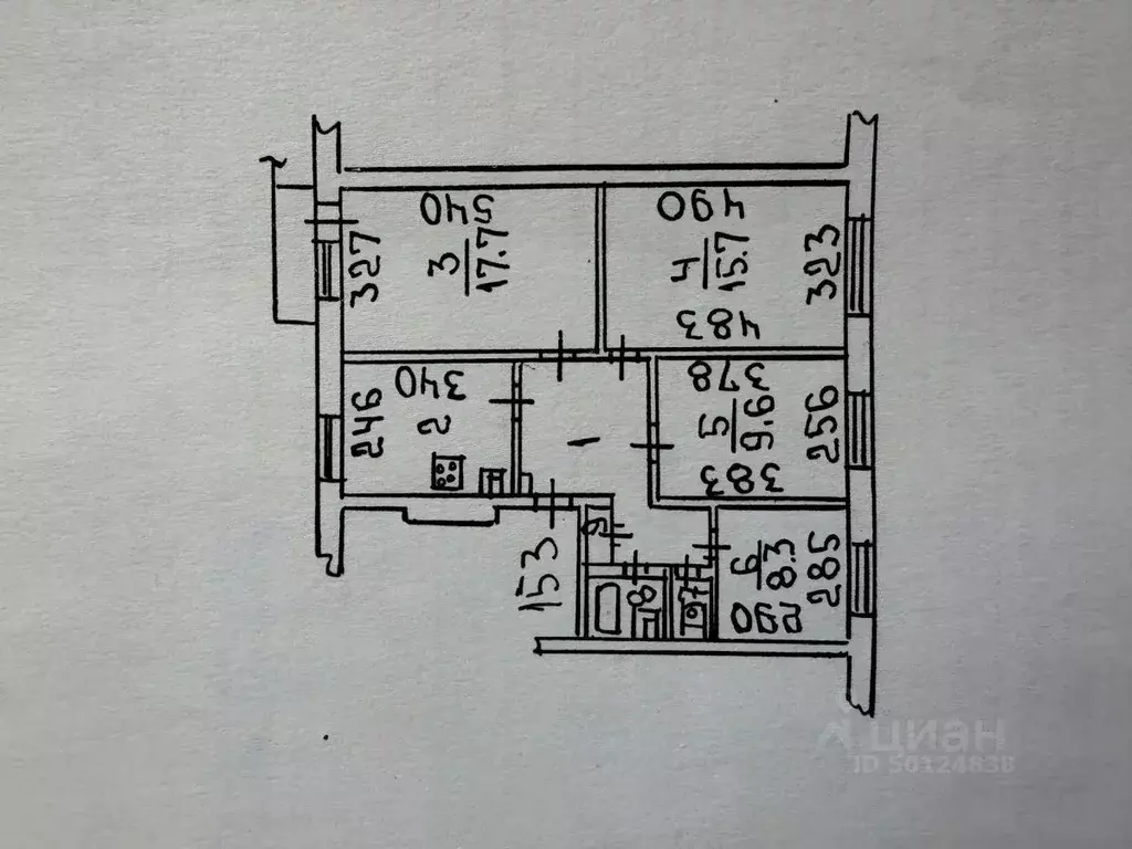 4-к кв. Волгоградская область, Волжский ул. Пушкина, 80 (73.5 м) - Фото 2