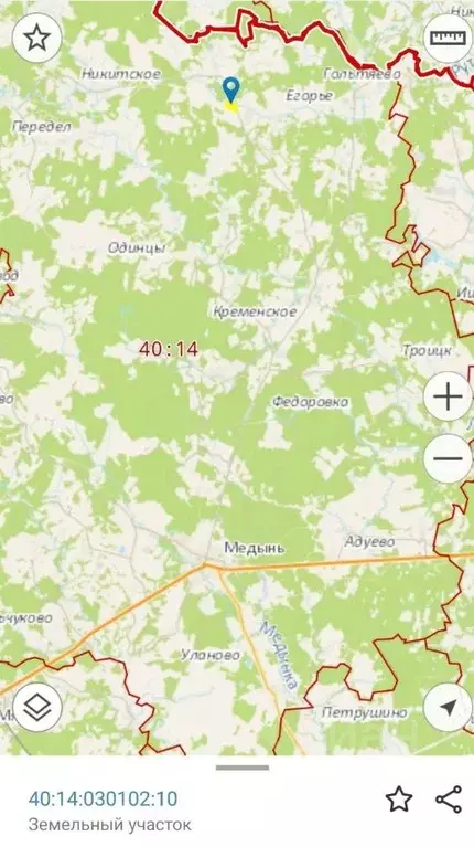 Участок в Калужская область, Медынский район, Брюхово с/пос, д. ... - Фото 2