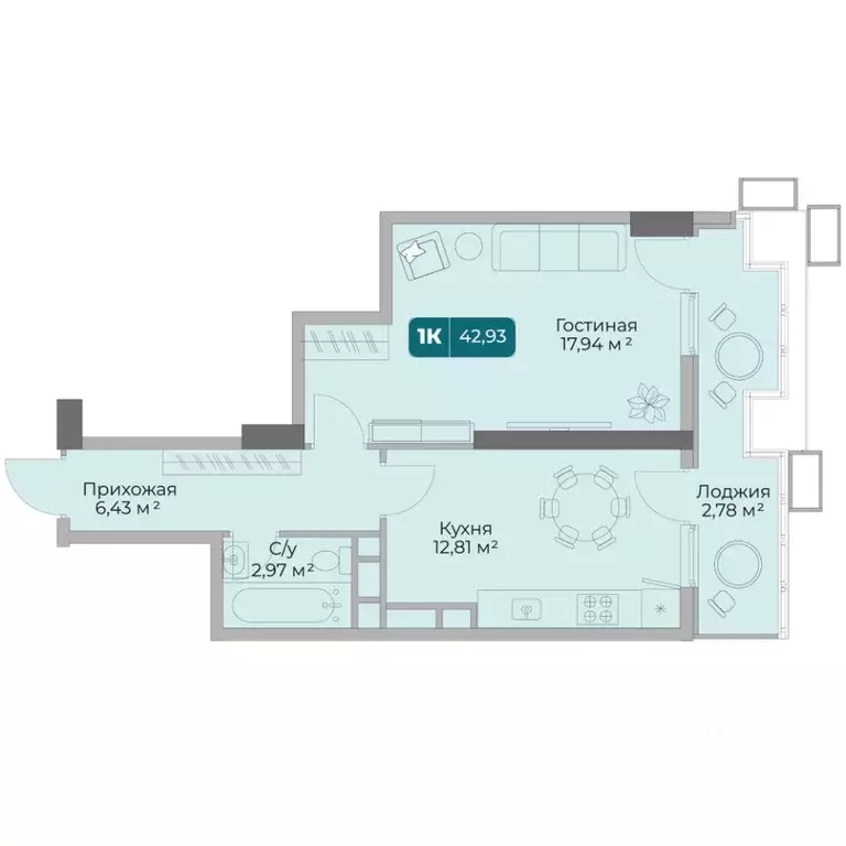 1-к кв. Краснодарский край, Новороссийск Золотой Берег жилой комплекс ... - Фото 1