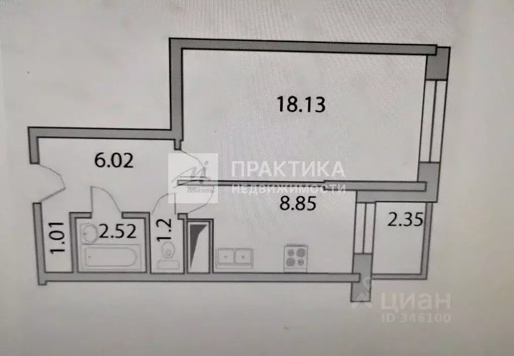 1-к кв. Москва ул. Твардовского, 12к1 (37.9 м) - Фото 2