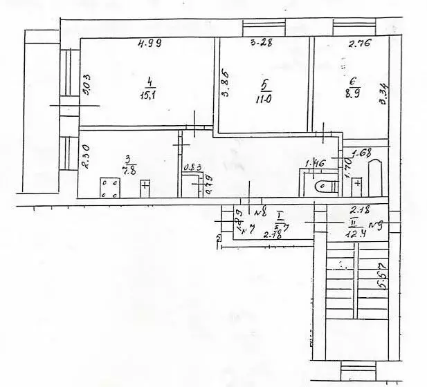 3-комнатная квартира: Кстово, Береговая улица, 9 (61.3 м) - Фото 1