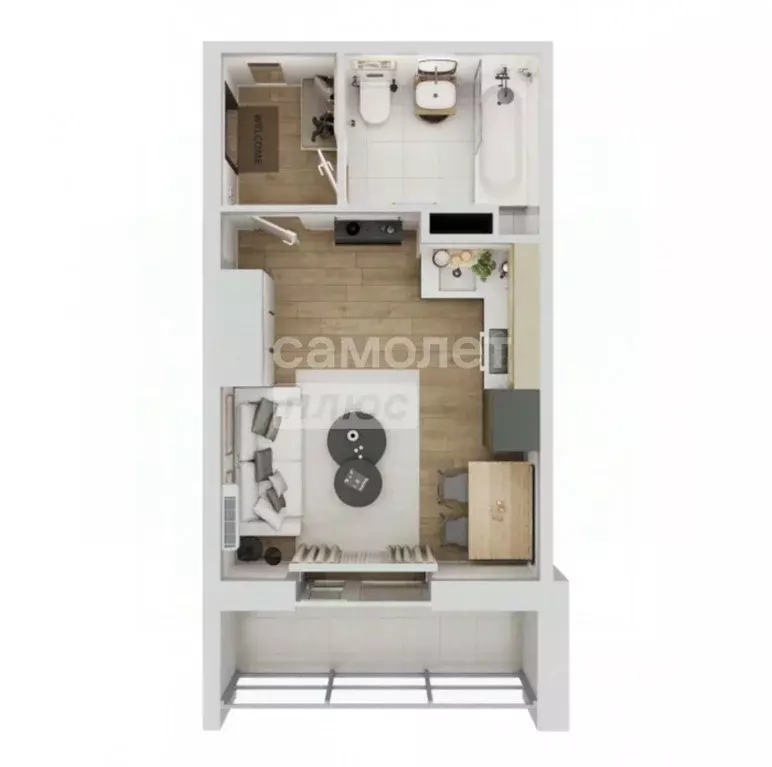 Студия Челябинская область, Челябинск ул. Маршала Чуйкова, 26 (24.34 ... - Фото 2