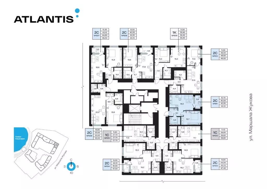 2-к кв. Башкортостан, Уфа Сипайлово жилрайон, Атлантис жилой комплекс ... - Фото 2