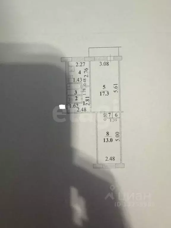 2-к кв. Липецкая область, Липецк ул. Студенческий Городок, 7 (44.3 м) - Фото 2