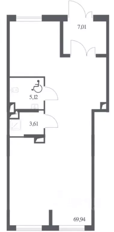 Помещение свободного назначения в Москва ул. Аэростатная, 14к3 (86 м) - Фото 2