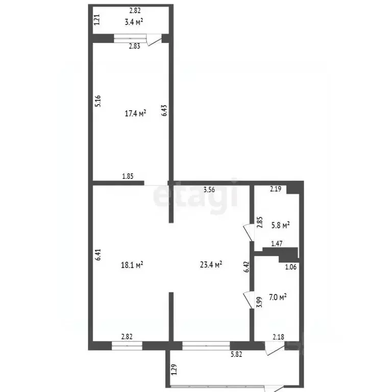 Офис в Татарстан, Альметьевск просп. Строителей, 80 (75 м) - Фото 2