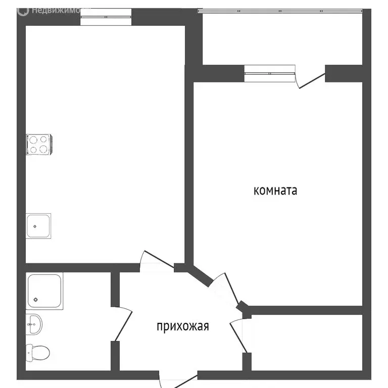 1-комнатная квартира: Тобольск, 4-я Северная улица, 8 (40 м) - Фото 0