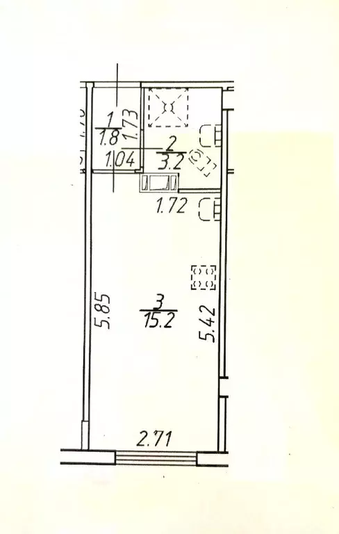 Студия Ленинградская область, Мурино Всеволожский район, ул. Шоссе в ... - Фото 1