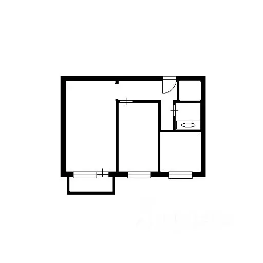 2-к кв. Башкортостан, Уфа Российская ул., 78/2 (43.5 м) - Фото 1