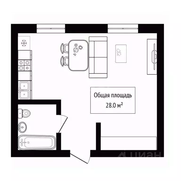 Студия Алтай, Майминский район, с. Майма ул. Строителей (28.0 м) - Фото 1