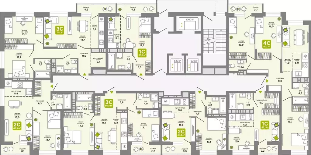 2-к кв. Новосибирская область, Новосибирск 68-й кв-л,  (40.4 м) - Фото 1