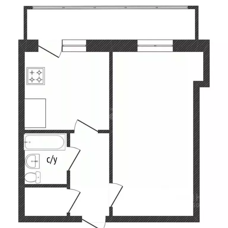 1-к кв. Костромская область, Кострома ул. 1-я Загородная, 56 (29.4 м) - Фото 1