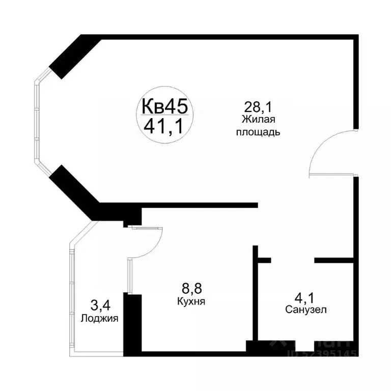 1-к кв. Московская область, Рузский муниципальный округ, Тучково пгт ... - Фото 1
