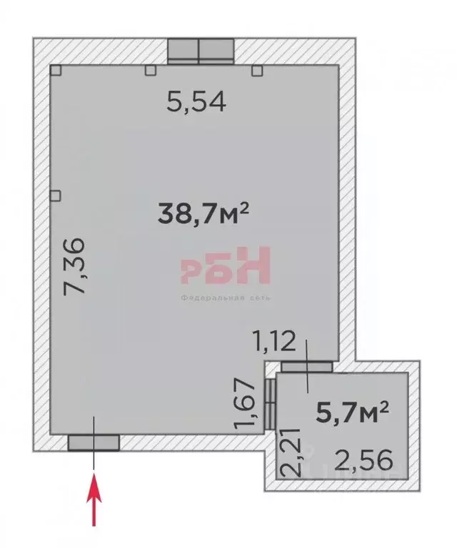 Офис в Тюменская область, Тюмень ул. Челюскинцев, 29/1 (40 м) - Фото 2