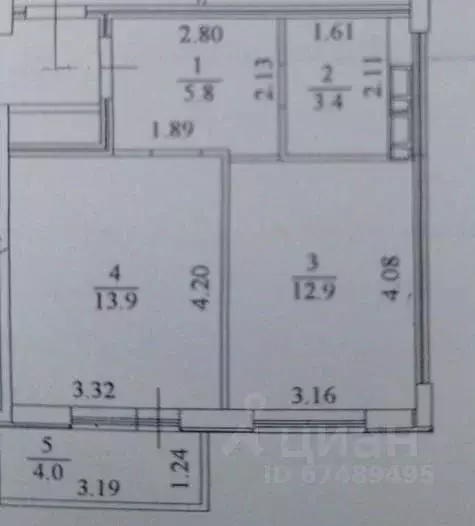 1-к кв. Краснодарский край, Анапа ул. Объездная, 39 (40.0 м) - Фото 2