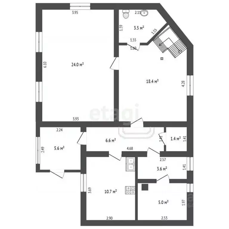 Дом в Кемеровская область, Юрга Центральный пер., 2 (96 м) - Фото 1