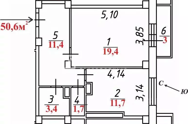 1-к кв. Ярославская область, Ярославль ул. Спасская, 2 (50.6 м) - Фото 2