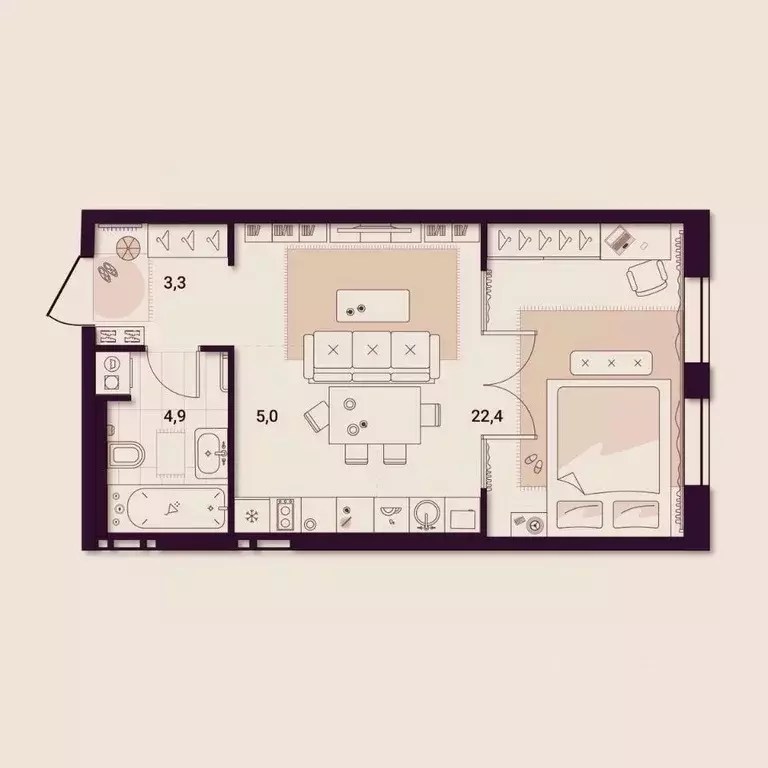 1-к кв. Приморский край, Артем ул. Куйбышева, 11А (35.76 м) - Фото 1