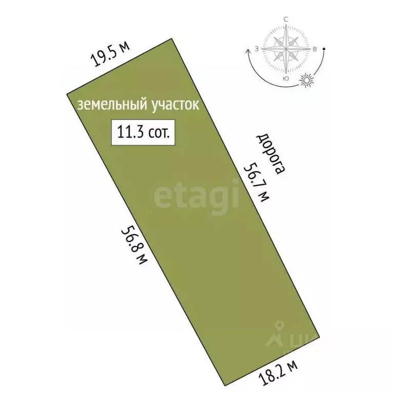 Участок в Кемеровская область, Кемеровский муниципальный округ, пос. ... - Фото 2