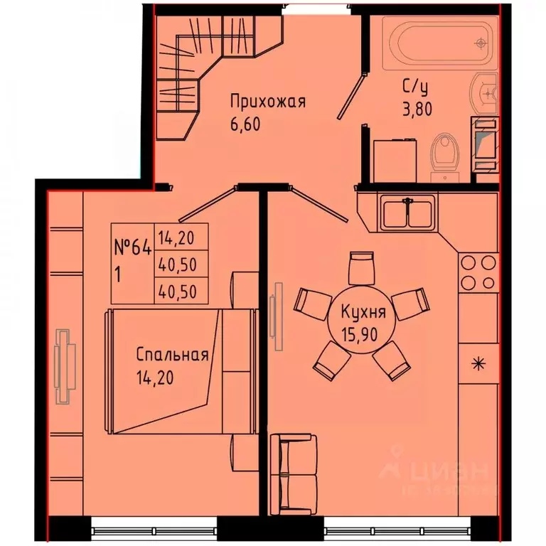 1-к кв. Ленинградская область, Коммунар г. Гатчинский муниципальный ... - Фото 1