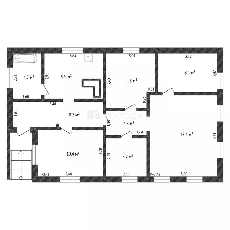 Дом в Кемеровская область, Новокузнецк ул. 1-я Семилетка, 48 (81 м) - Фото 2