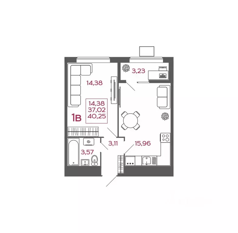 1-к кв. Пензенская область, Пенза ул. Баталина, 31 (40.25 м) - Фото 0
