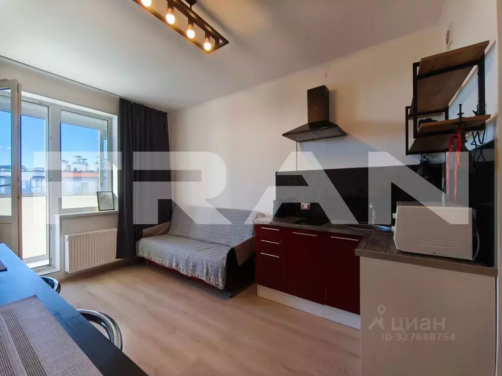 Студия Санкт-Петербург ул. Плесецкая, 10 (20.7 м) - Фото 1