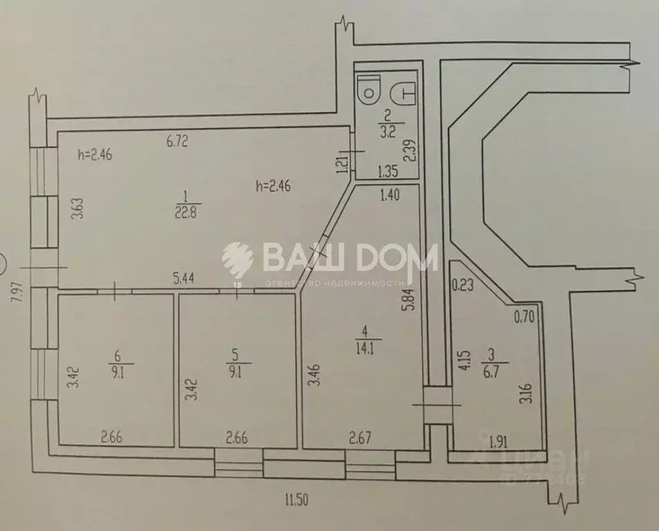 Помещение свободного назначения в Брянская область, Брянск ул. ... - Фото 2