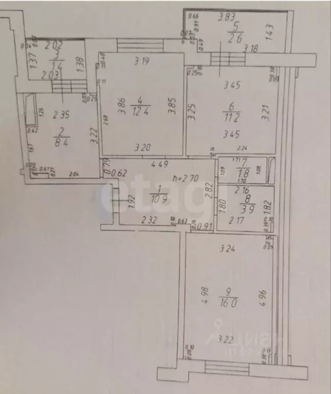 3-к кв. Татарстан, Казань Тэцевская ул., 4Б (68.8 м) - Фото 2