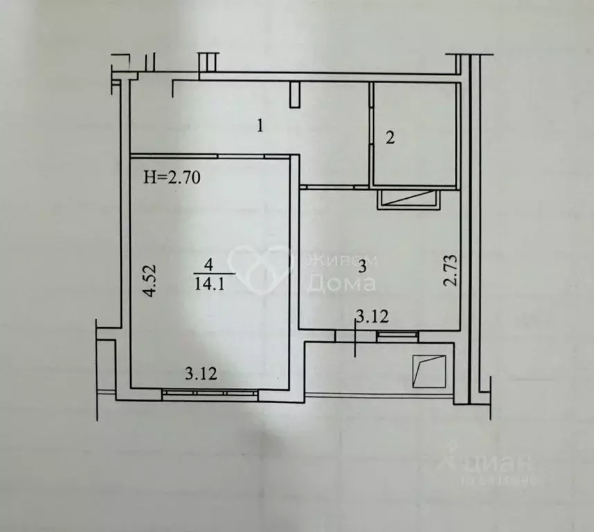 1-к кв. Волгоградская область, Волгоград ул. Шумского, 5А (32.2 м) - Фото 2