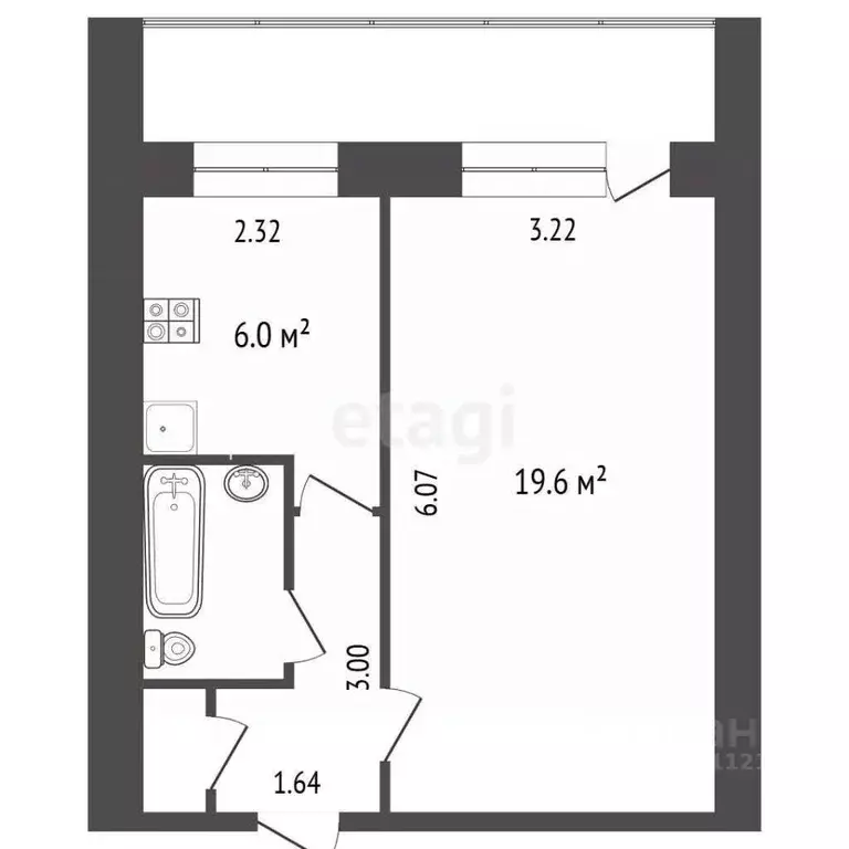 1-к кв. Пермский край, Пермь ул. Тургенева, 39 (33.0 м) - Фото 2
